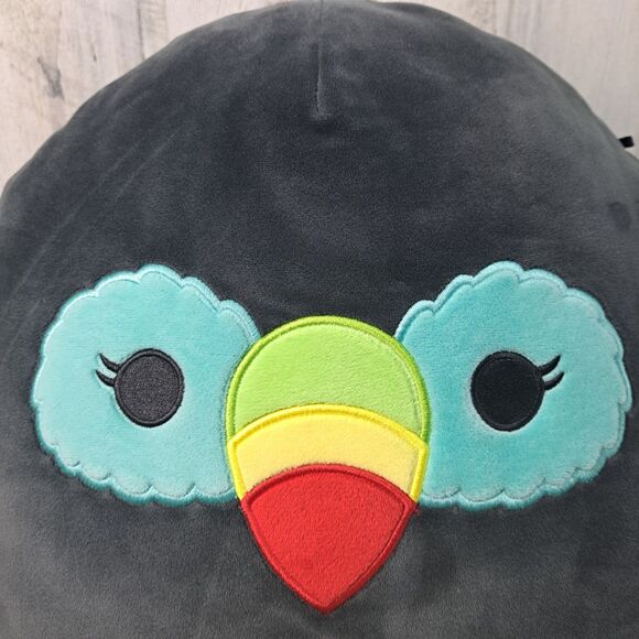 Squishmallow Tito the Toucan 18" Big Plush Stuffed Toy Black Pillow Buddy Owl - Picture 4 of 13